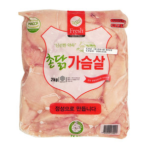 촌닭 국내산 닭가슴살 업소용 냉동 2kg