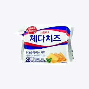 [직배송]서울우유 체다치즈20매 400g